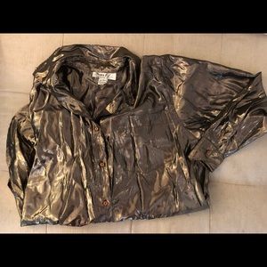 Vintage metallic dress top